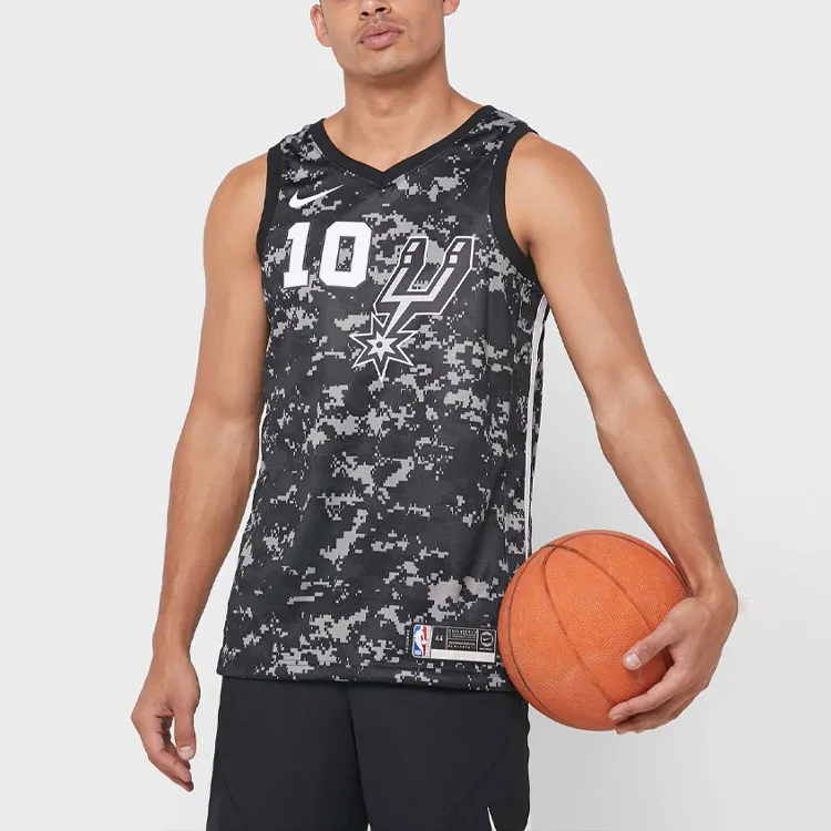 Nike Basketball Jerseys Men's Black Camouflage-2