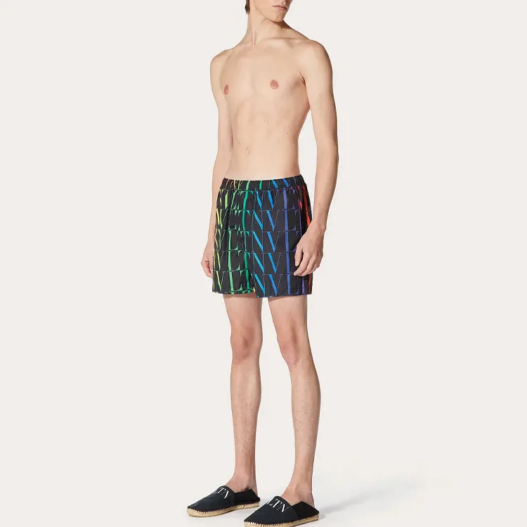 Valentino Casual Shorts Men Black-2