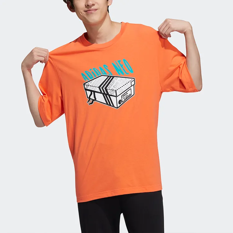 Adidas Neo T Shirt Men's Orange Yellow-1