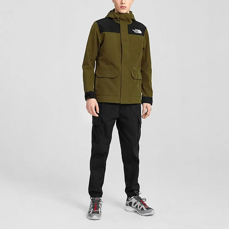 THE NORTH FACE Waterproof And Windproof Windbreaker Jacket Men's Green-2