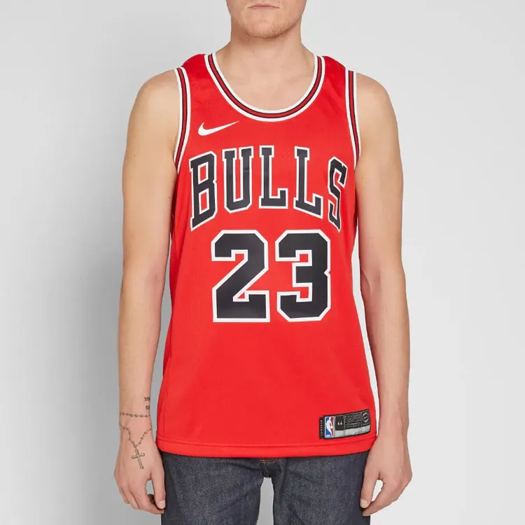 Jordan Basketball Jerseys Men's Red-3