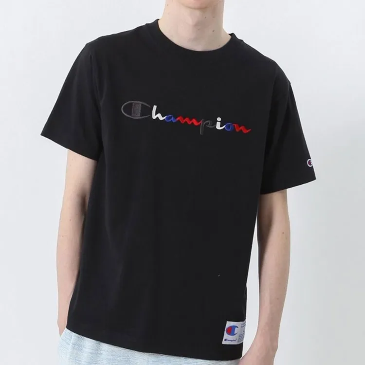 Champion T Shirt Japan Version Unisex Black-2