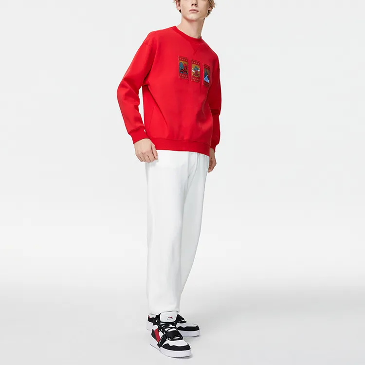 LINING Sweatshirts Men Red-2
