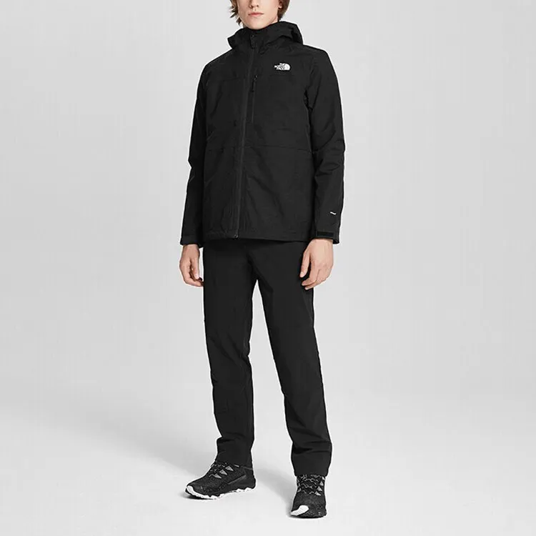THE NORTH FACE Water Resistant Windproof Breathable Wear Resistant Warm Windbreaker Jacket Men's Black-2