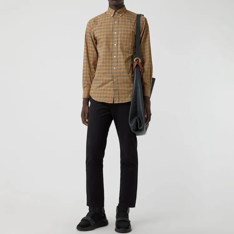 Burberry Small Scale Check Cotton Shirt-5