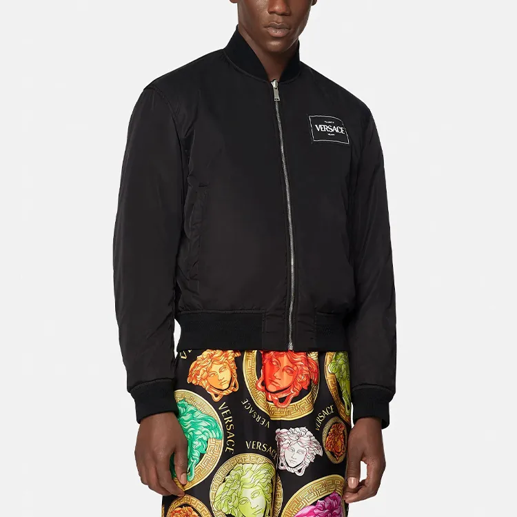VERSACE Jackets Men Black-3