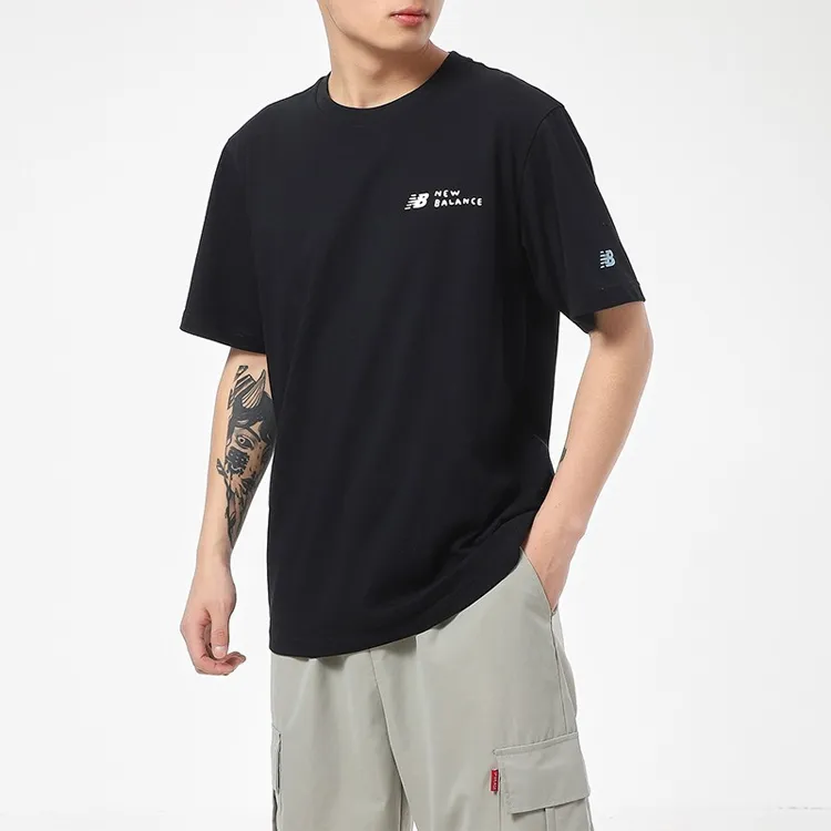 New Balance x ZERO PER ZERO Set in Sleeve T Shirt Men's Black-2