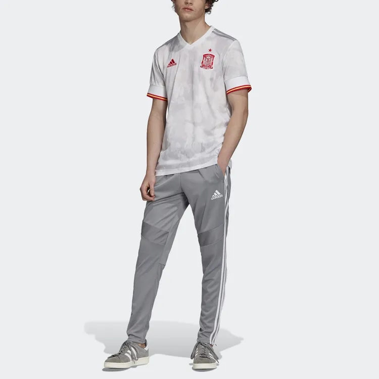 Adidas T Shirt Men's White Gray-2