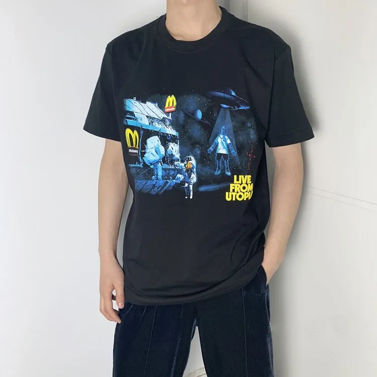 Travis Scott X McDonald's Live From Utopia T Shirt-2