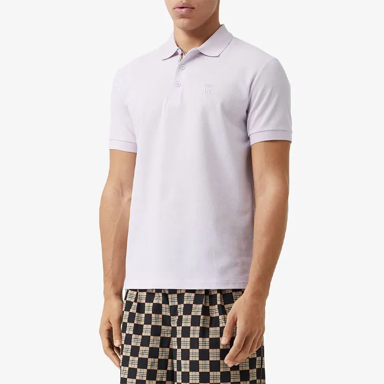 Burberry Polo Shirts Men Light Purple-1