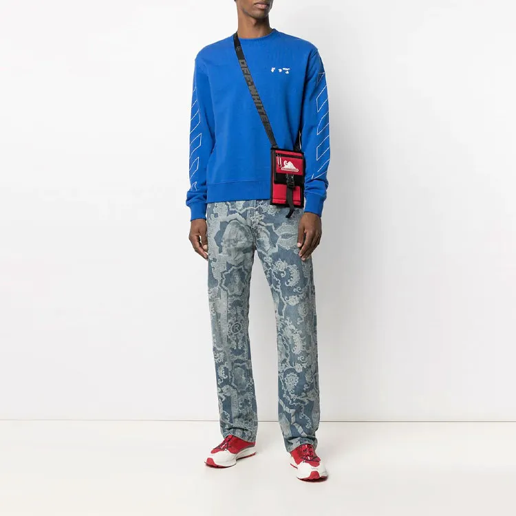 OFF WHITE Diag Ow Logo Slim Crewneck-2