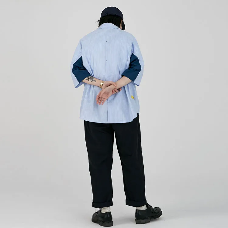 DAKYAM Moderate Casual Pants Unisex Dark Blue-4