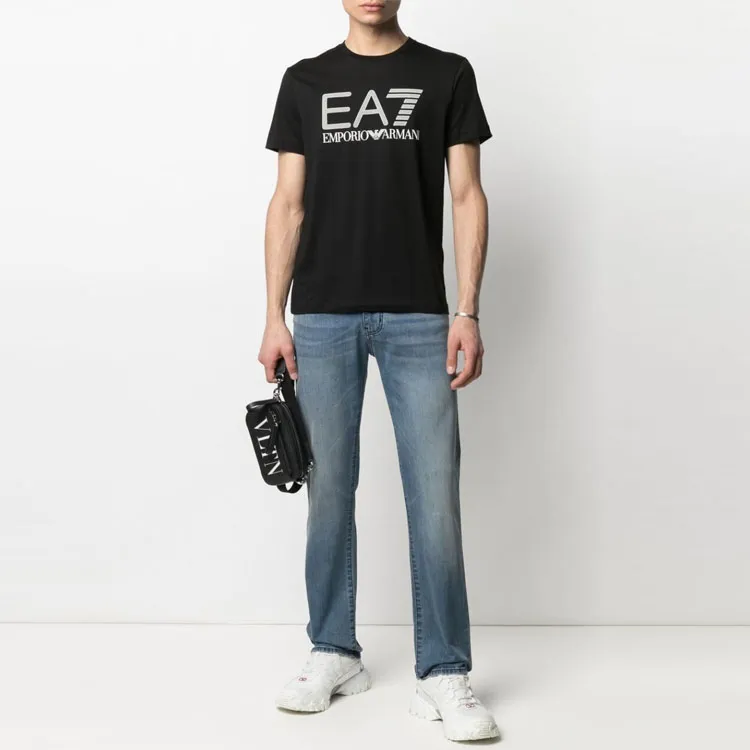 EMPORIO ARMANI EA7 T Shirts Men Black-4