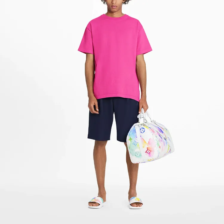 LOUIS VUITTON New Quarterly Products Of LV T-Shirts Men Pink-2