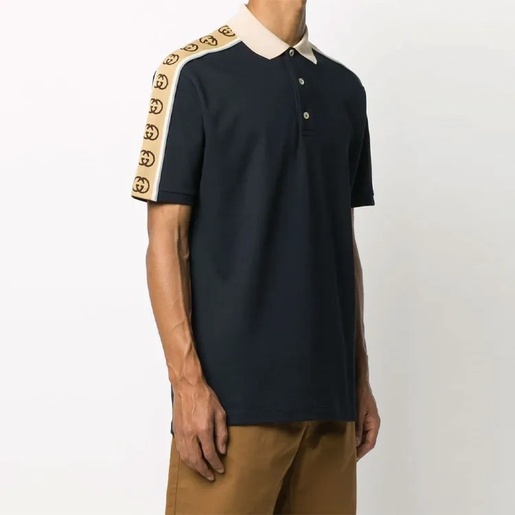 GUCCI Polo Shirt Men's Dark Blue-1