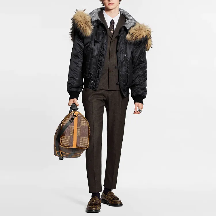 LOUIS VUITTON X Nigo Embroidered Lv Mountain Aviator Blouson-4