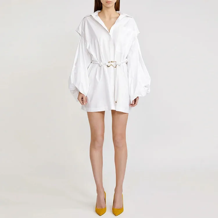 ACLER Long-Sleeved Dresses Women's White-1