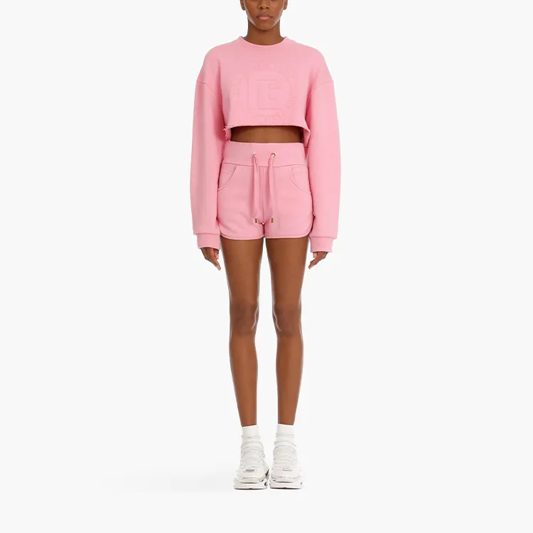 BALMAIN Sweatshirts Women's Light Pink-1