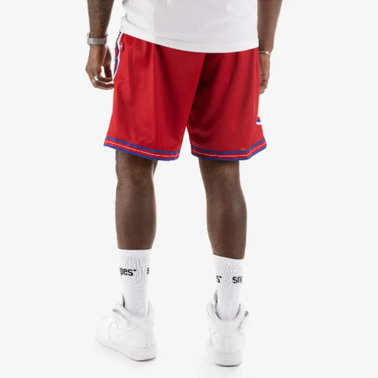 Mitchell Ness Basketball Shorts Men Red-3
