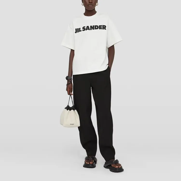 JIL SANDER Logo Printed Jersey T Shirt-1