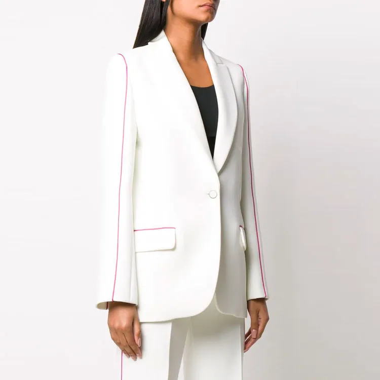 OFF WHITE Tomboy Blazer Jacket White/Red-2