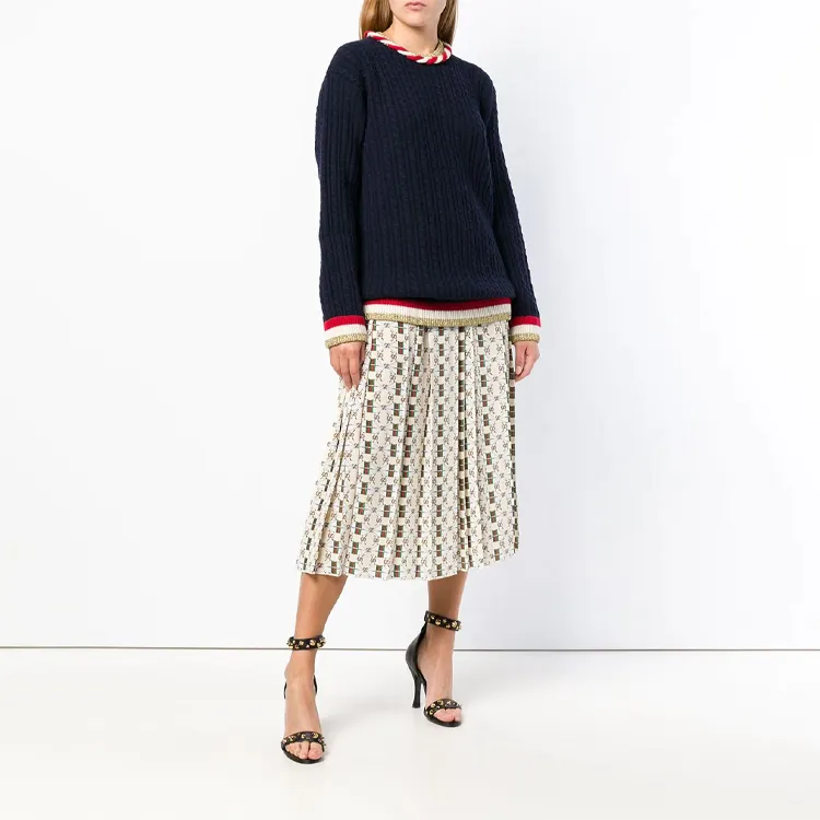GUCCI Cashmere Sweaters Women's Navy-3