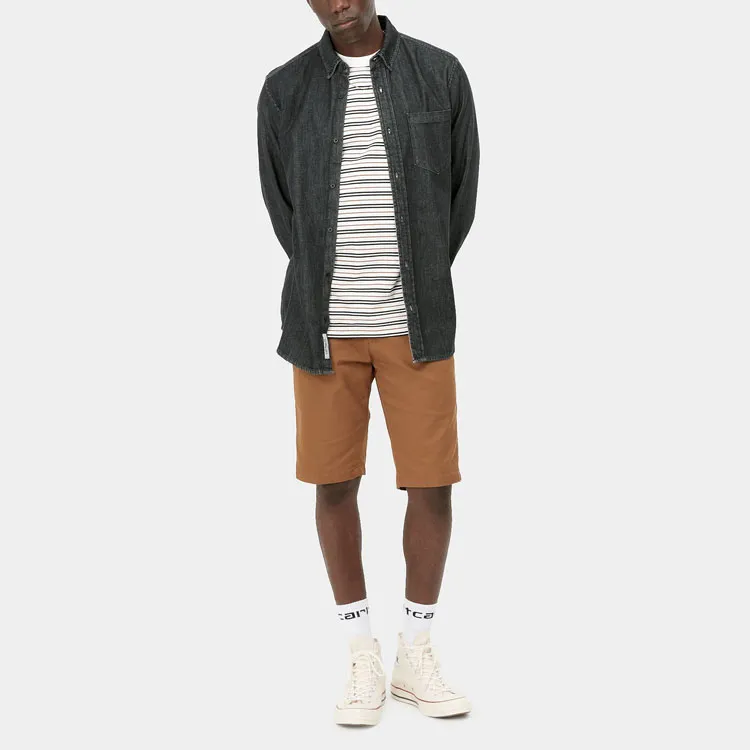 Carhartt WIP Casual Shorts Men Brown-2