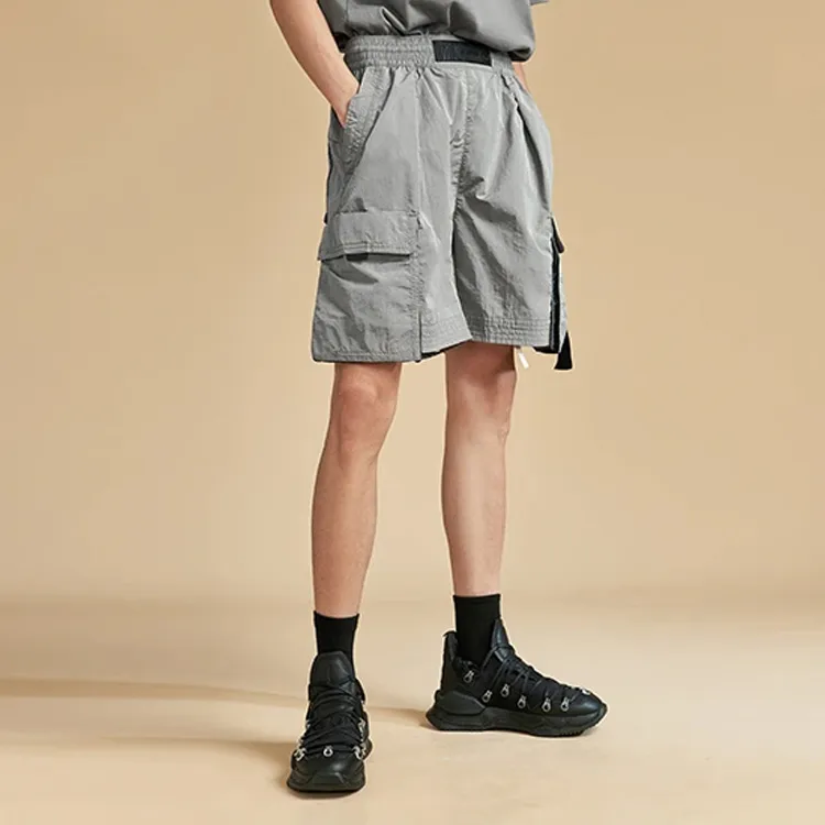 LiNing Sports Fashion Collection Sports Shorts Men Iron Asphalt Gray-2