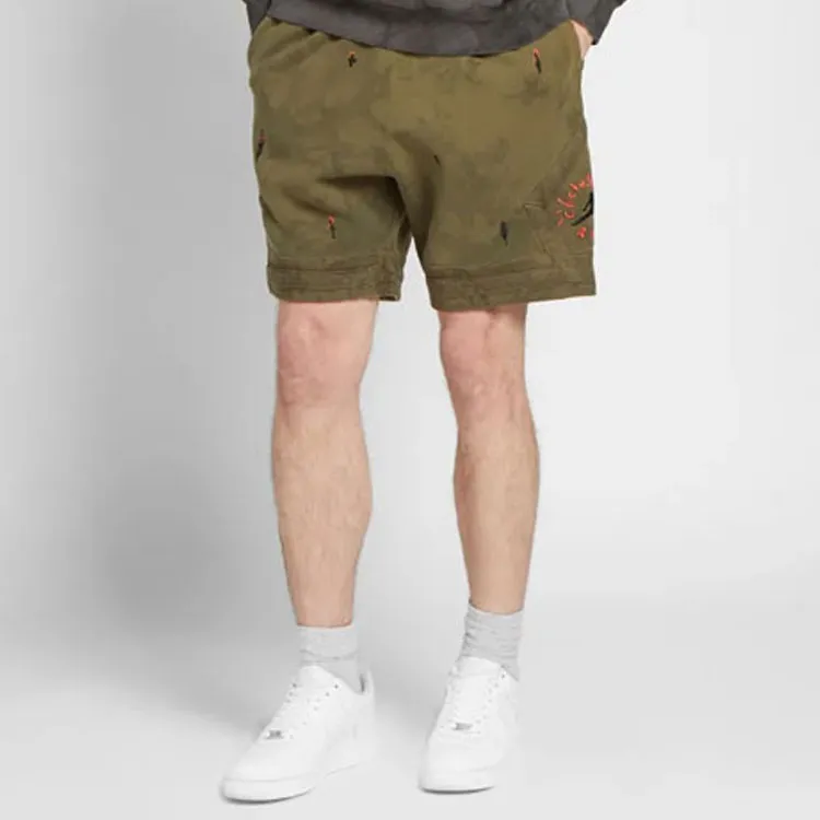 Travis Scott Jordan Washed Suede Shorts-1