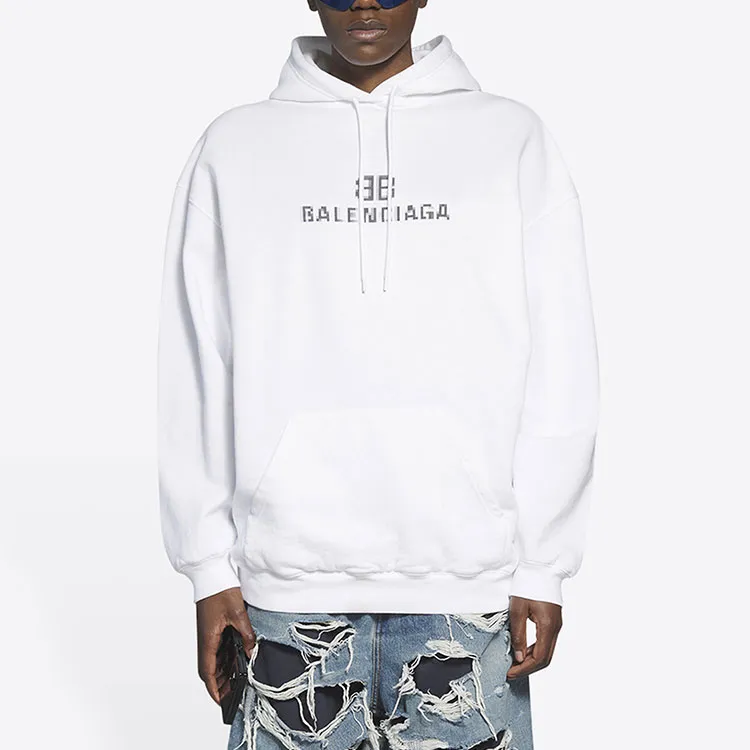 Balenciaga Women'ss Bb Pixel Medium Fit Hoodie-2
