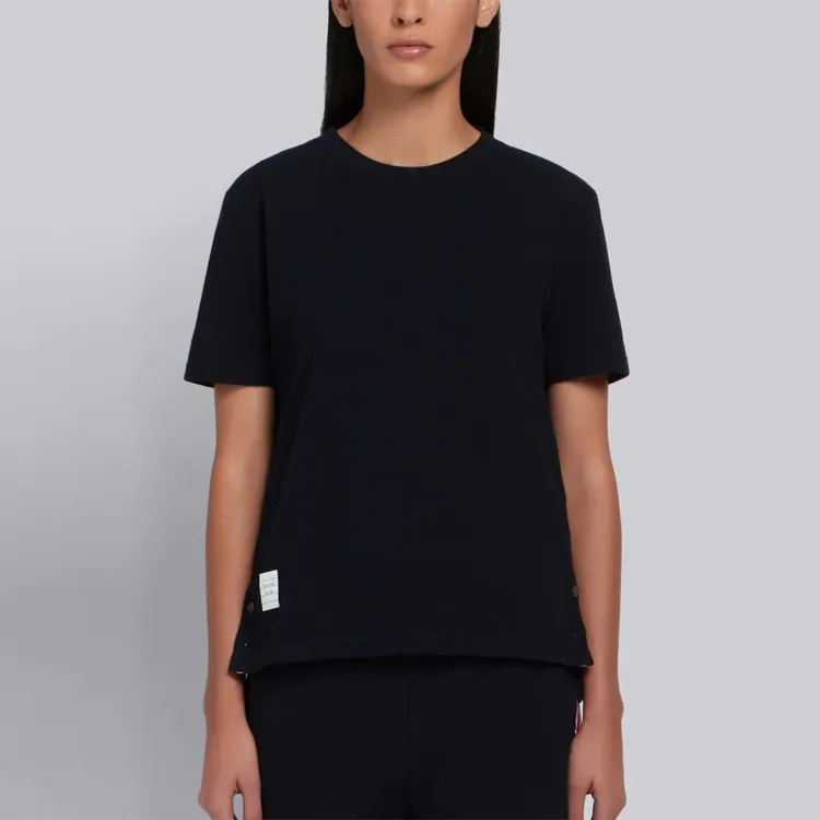 THOM BROWNE Asymmetric Hem T Shirt-2