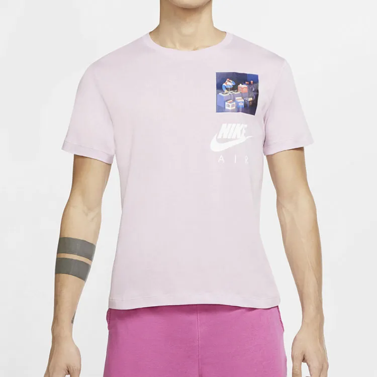 Nike T Shirts Men Pink-1