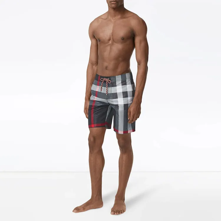 Burberry Casual Shorts Men Gray-5
