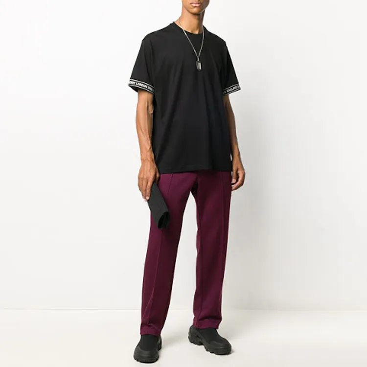 Burberry Oversized Teslow Taped Sleeve T shirt-2