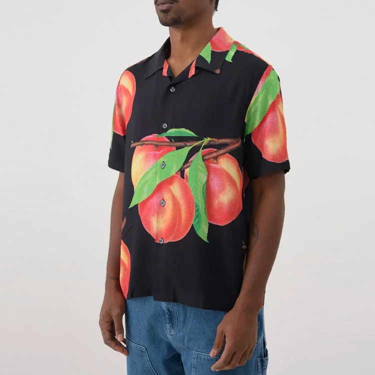 Stussy Peach Pattern Shirt-2