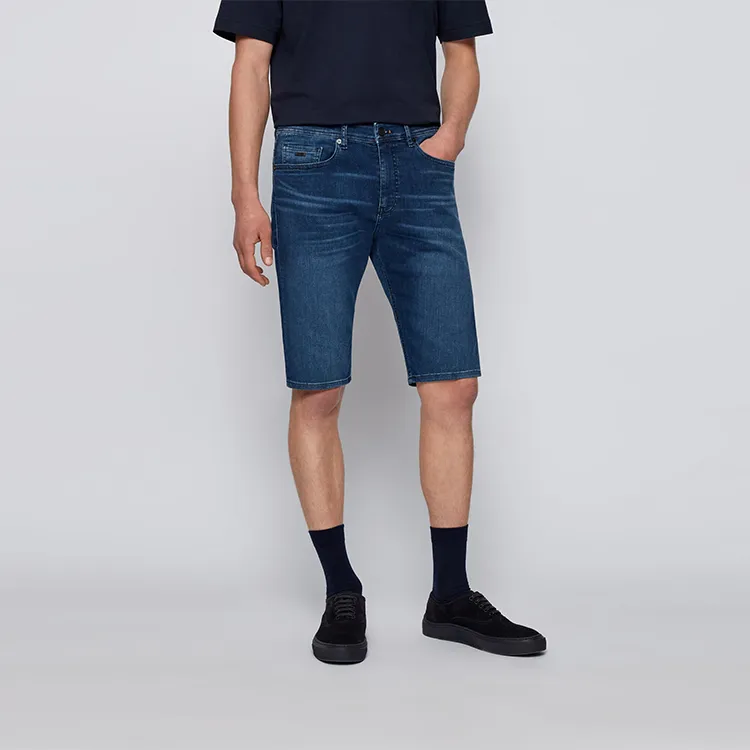 HUGO BOSS Denim Shorts Men Indigo-2