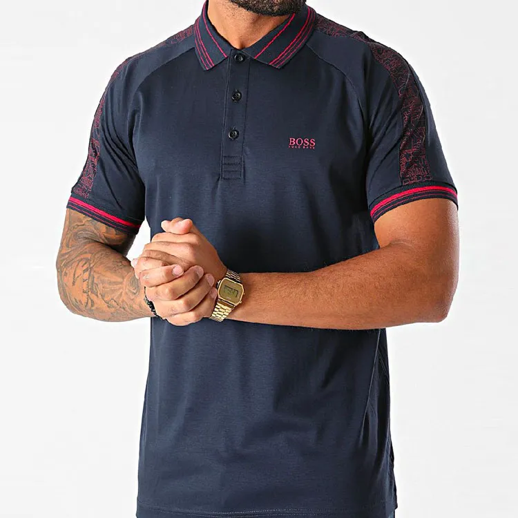 HUGO BOSS Polo Shirts Men Navy-2