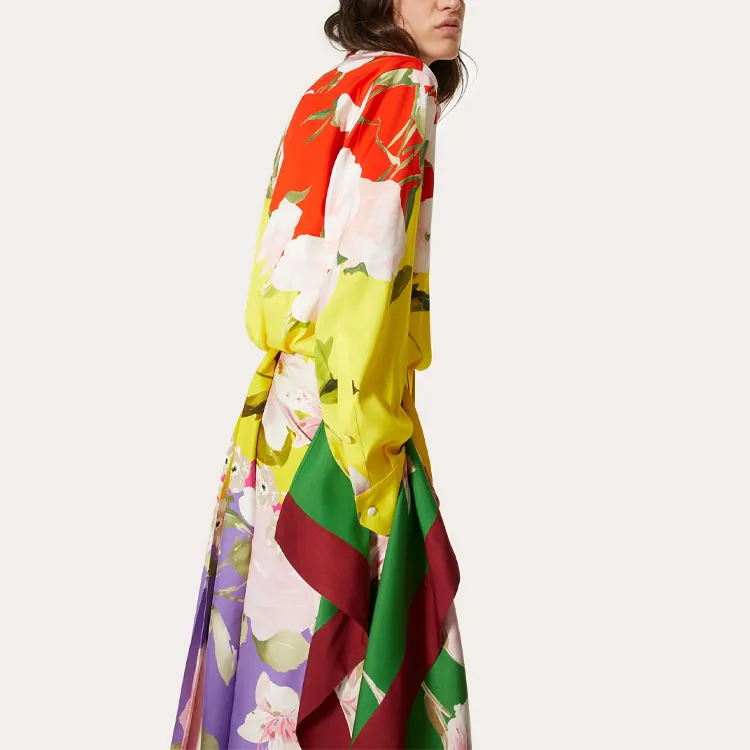 Valentino Long Sleeved Dresses Women's Yellow-4