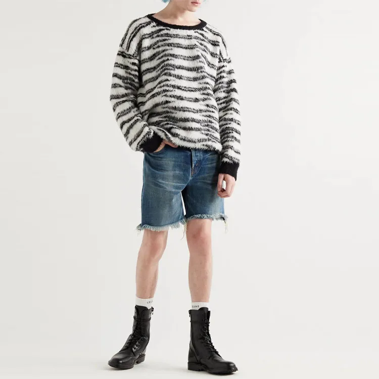 CELINE Denim Shorts Men Blue-3