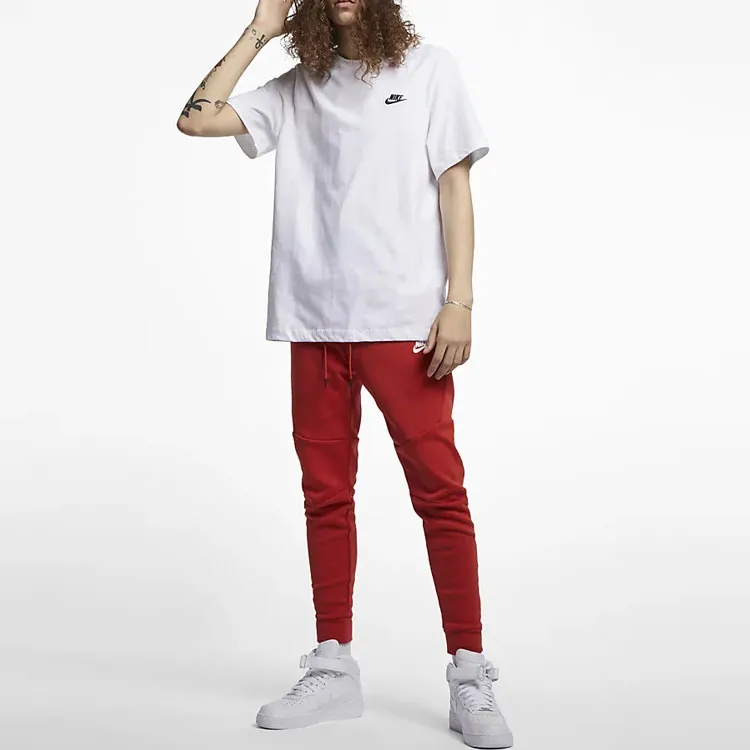 Nike Sportswear Club Men's Cotton Short-Sleeve T-Shirt White-4