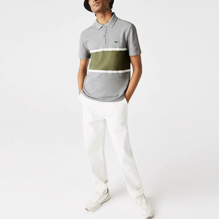 LACOSTE Polo Shirts Men Gray-1