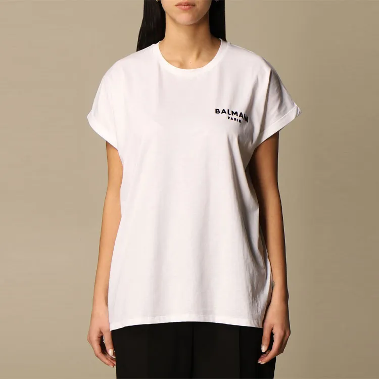 BALMAIN T Shirts Women's White-4