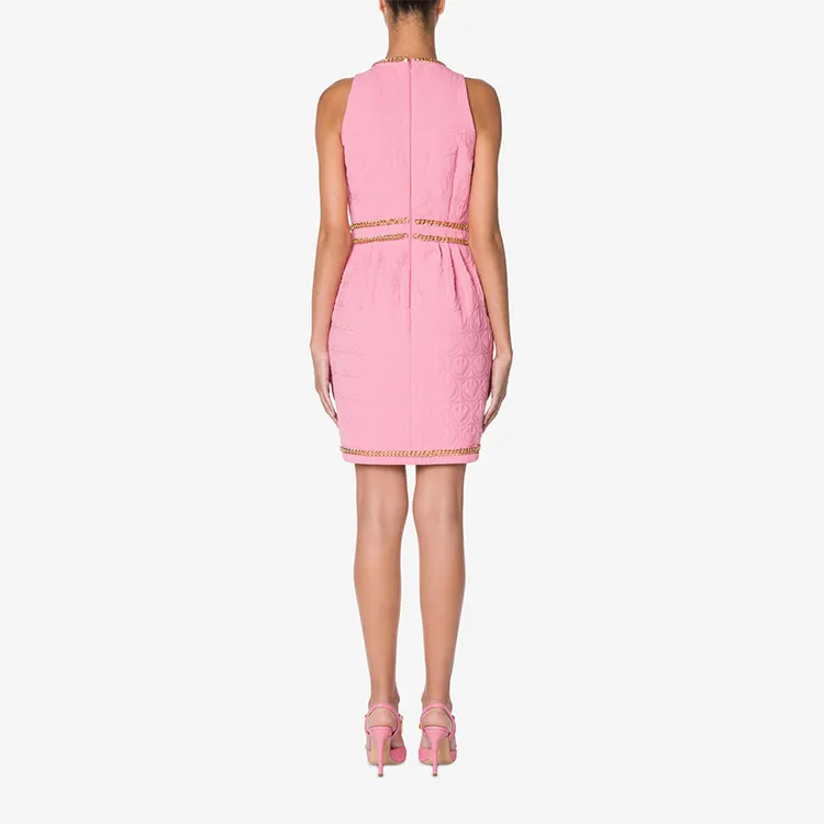 MOSCHINO Sleeveless Dresses Women's Pink-2