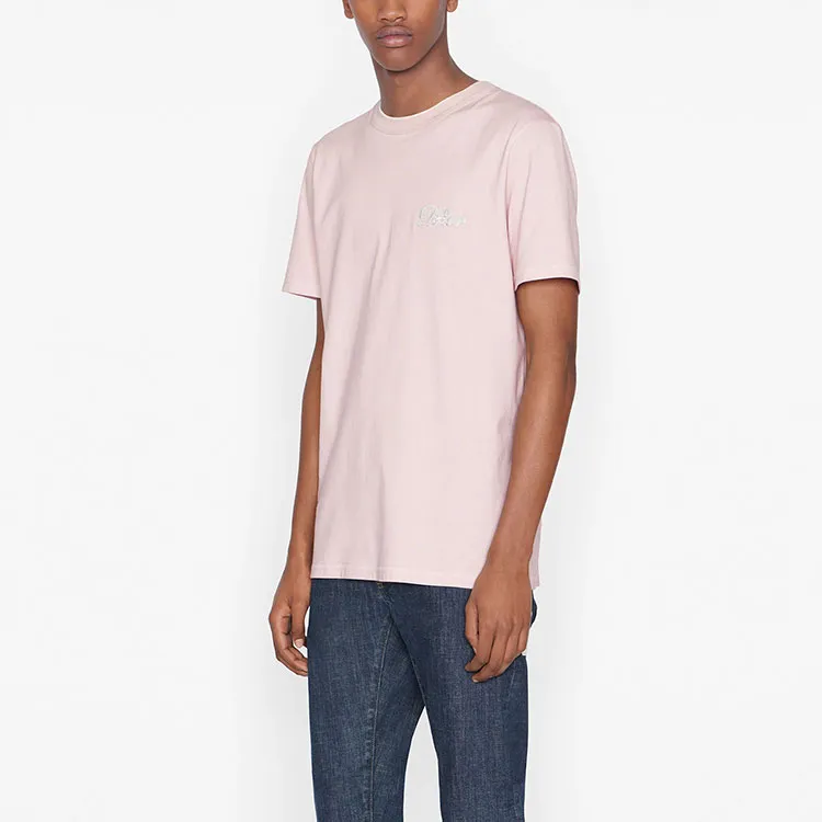 DIOR Quarterly New Products T-Shirts Men Pink-1