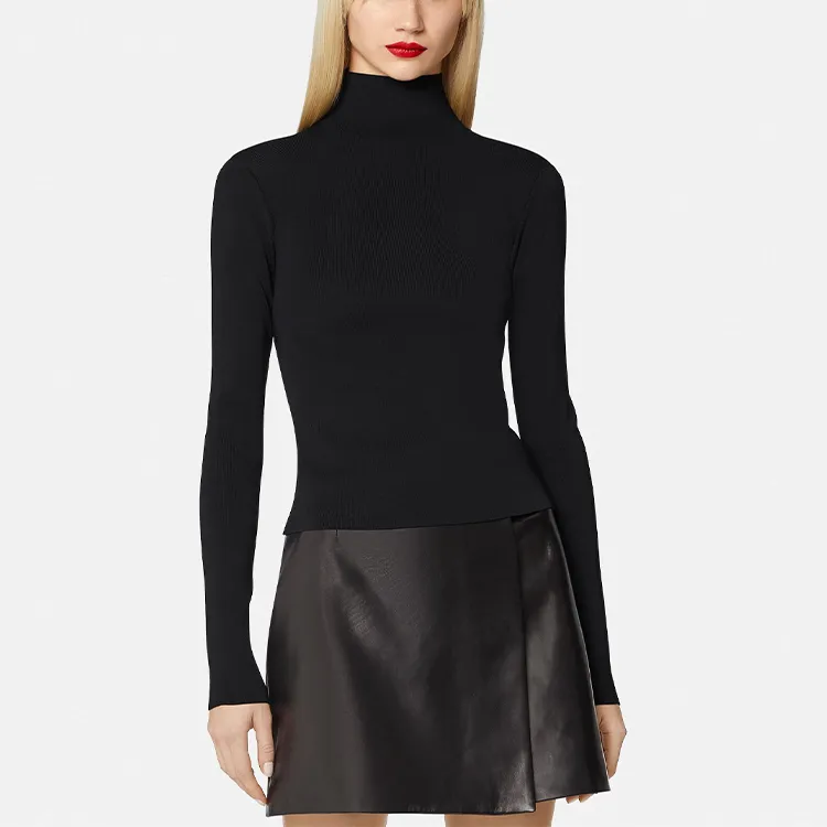 VERSACE Slim Fit Knitwear Women's Black-2