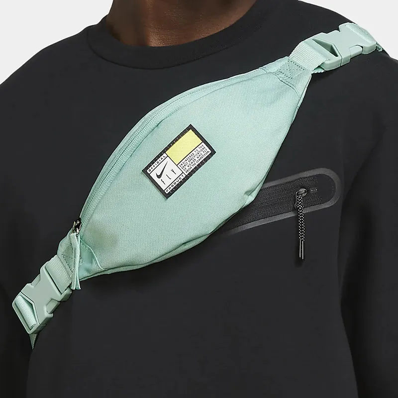 Nike Heritage Fabric Sling Bag Crossbody Bag Fanny Pack Regular Unisex Tiffany Green/Light Dew Green-4