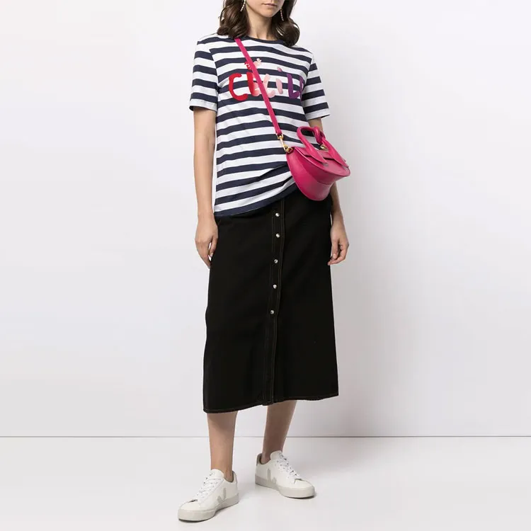 ETRE CECILE SS21 Straight T-Shirt Women's White Blue-3