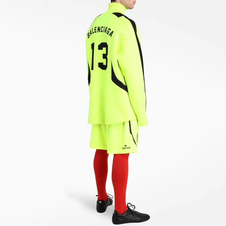 Balenciaga Sweatshirt Regular Fit Men's Neon Yellow-5