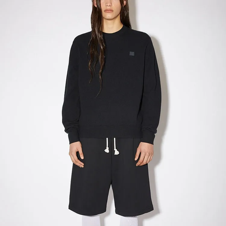 Acne Studios Face Logo Patch Crewneck Jumper-2