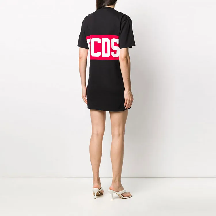 GCDS Short Sleeved Dresses Women's Black-2
